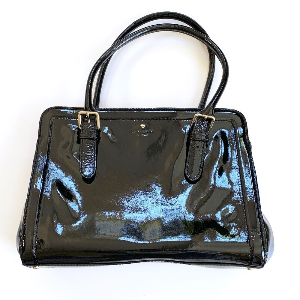 Kate Spade Black Patent Leather Handbag Tote